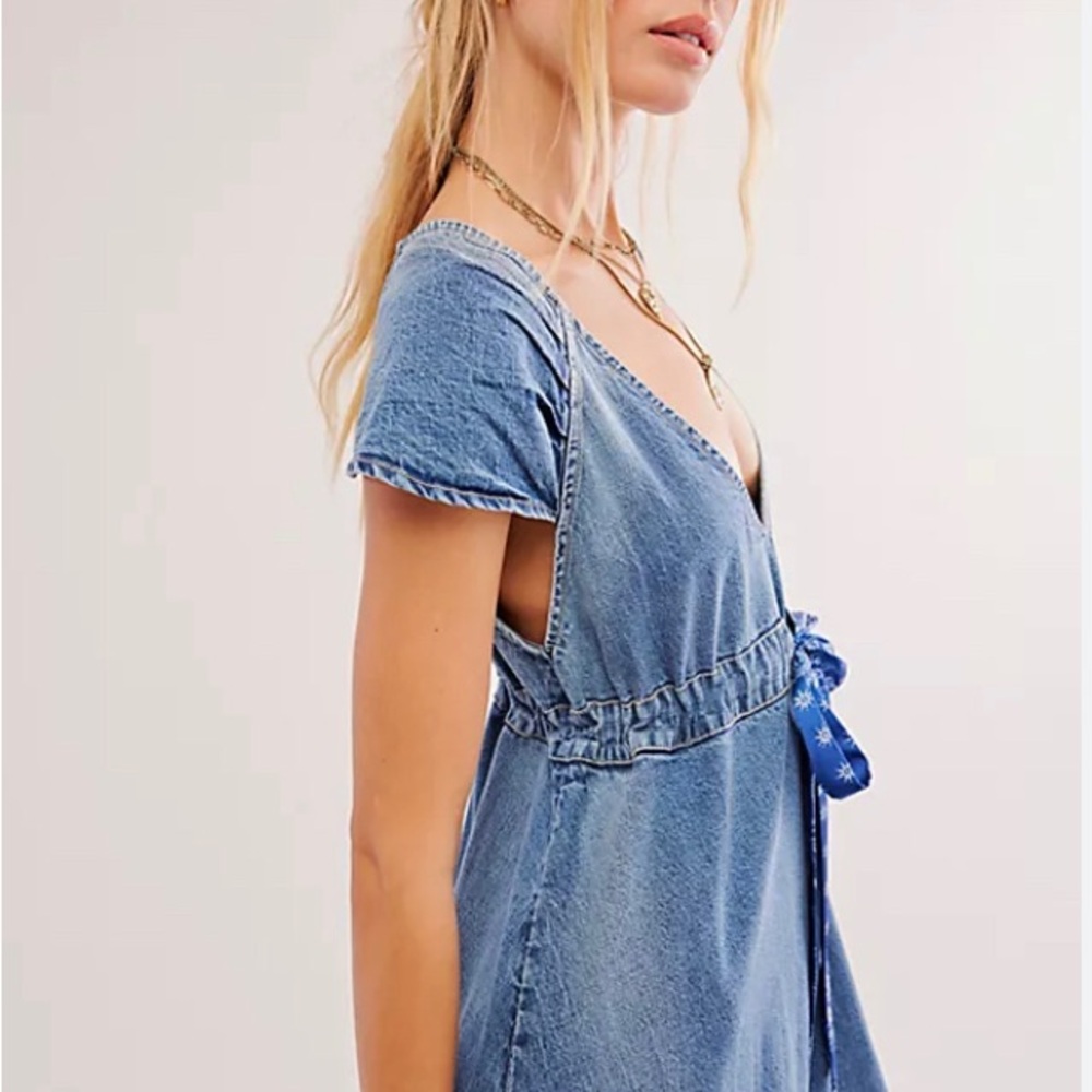 Free People denim dress - Picture 3 of 7